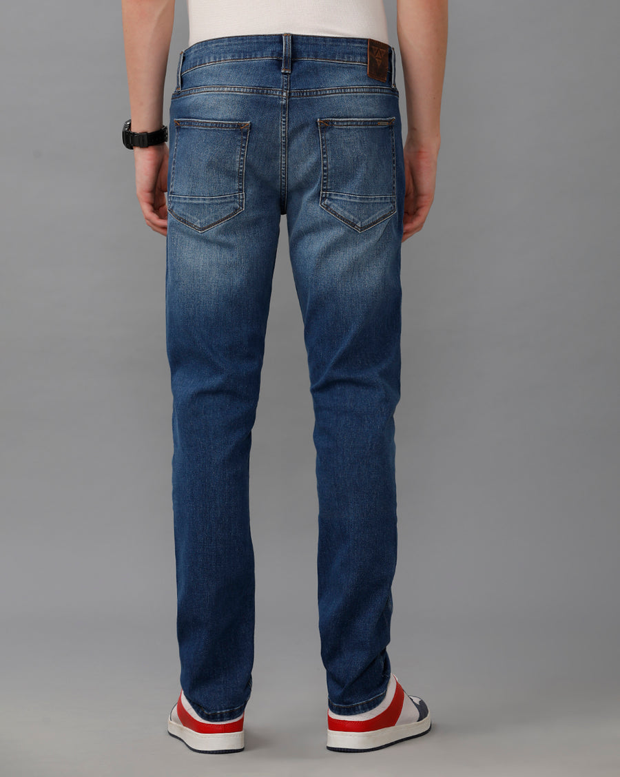 INDIGO TRACK SKINNY FIT JEANS