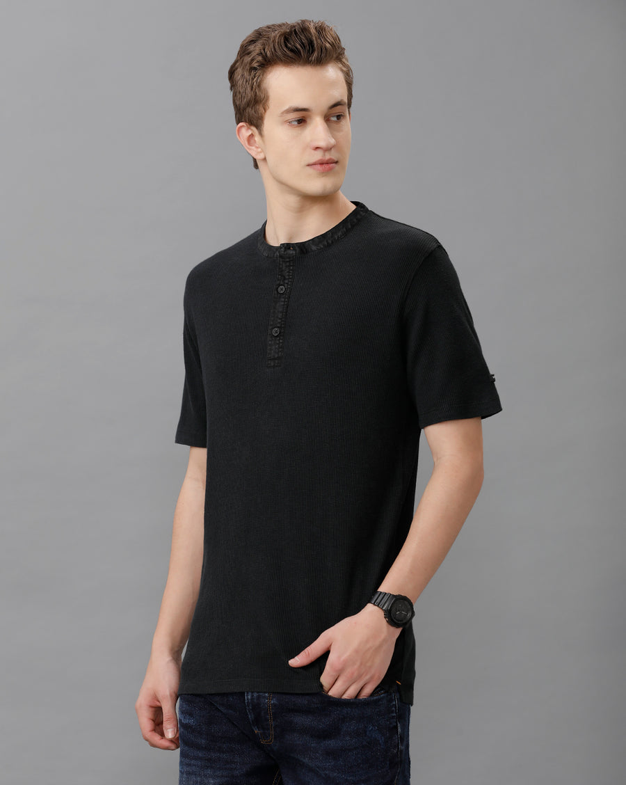 Jet Black Regular Fit T-Shirt