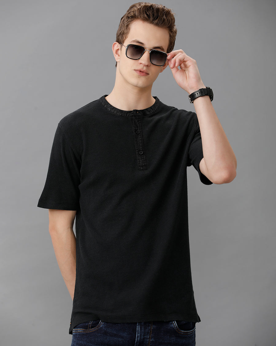 Jet Black Regular Fit T-Shirt