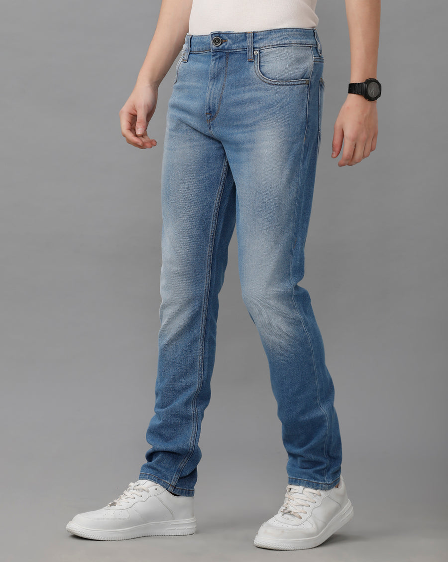 SEA BLUE TRACK SKINNY FIT JEANS