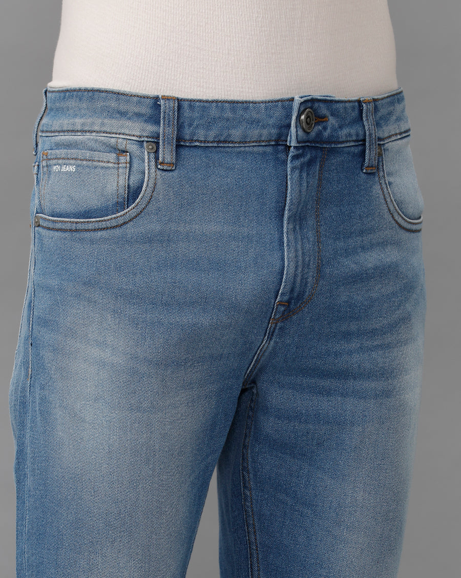 SEA BLUE TRACK SKINNY FIT JEANS