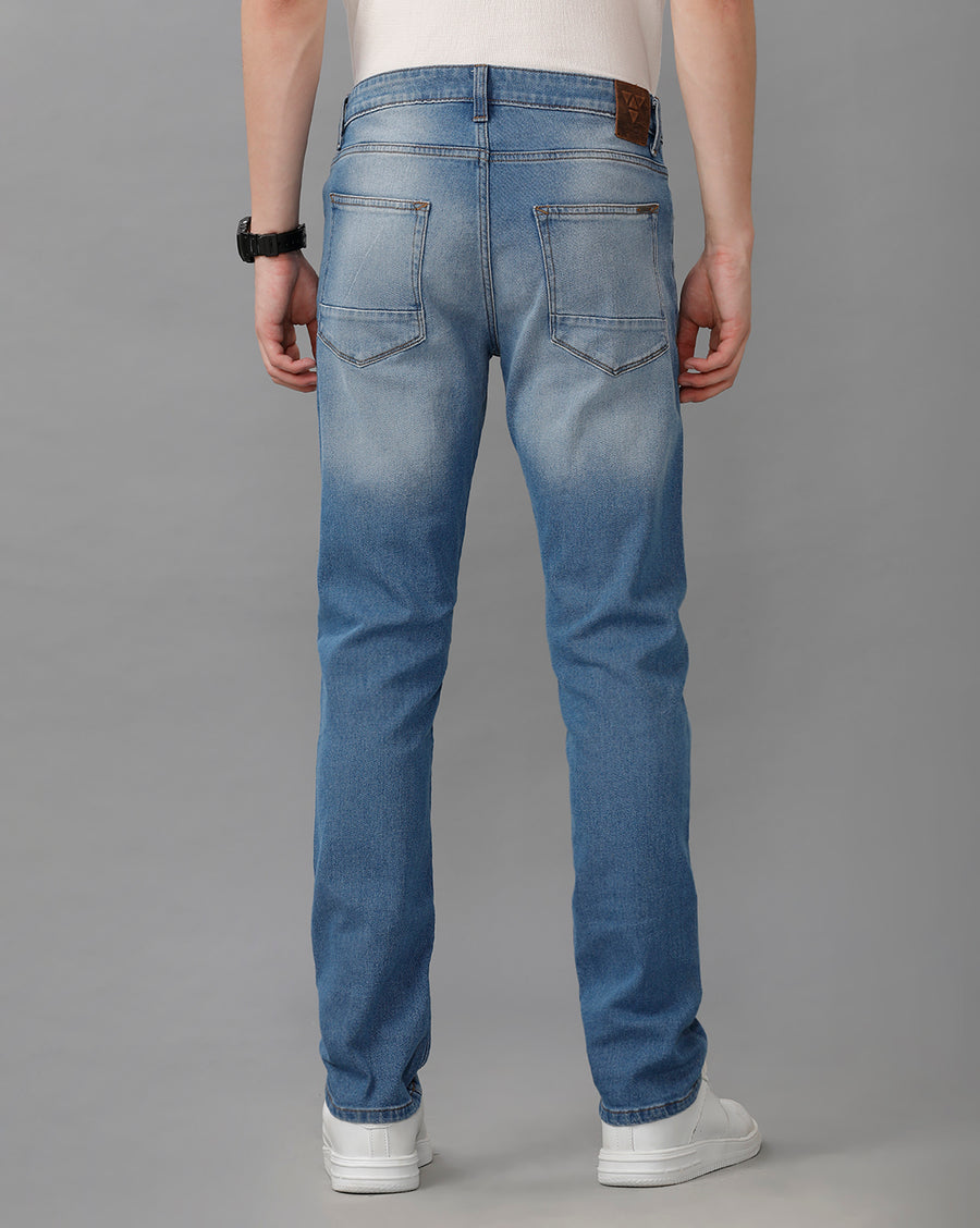 SEA BLUE TRACK SKINNY FIT JEANS