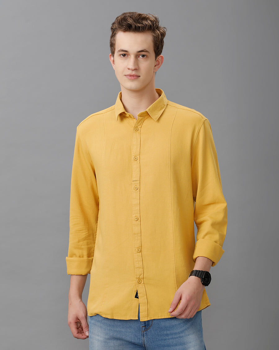 MUSTARD REGULAR FIT SHIRT