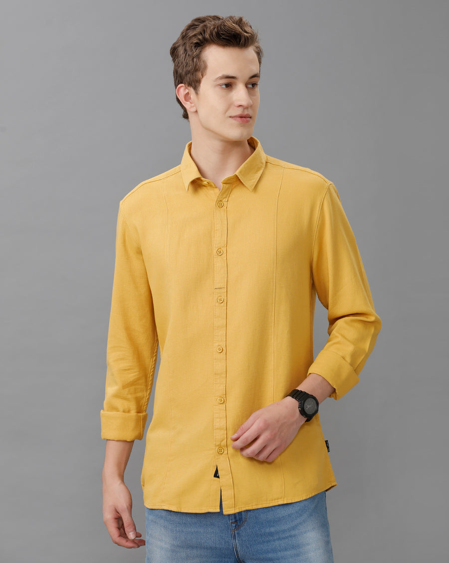 MUSTARD REGULAR FIT SHIRT