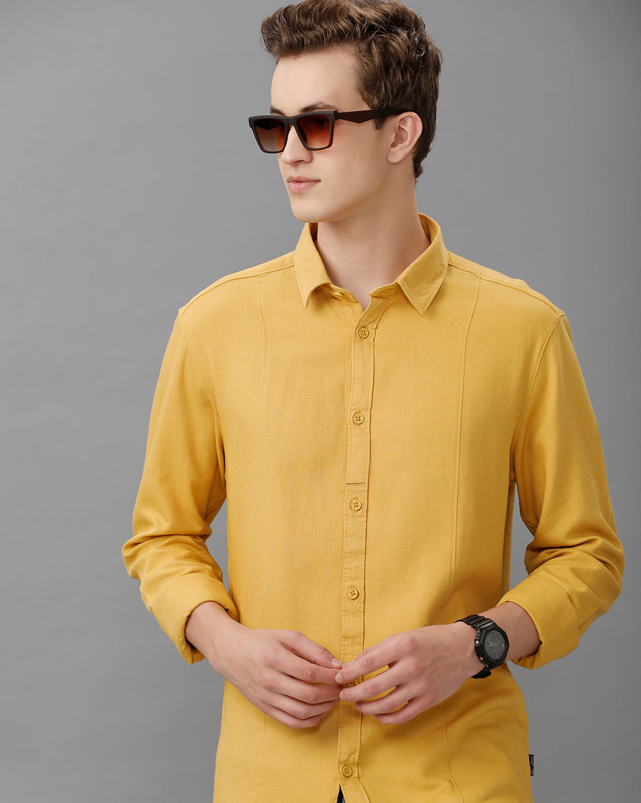 MUSTARD REGULAR FIT SHIRT