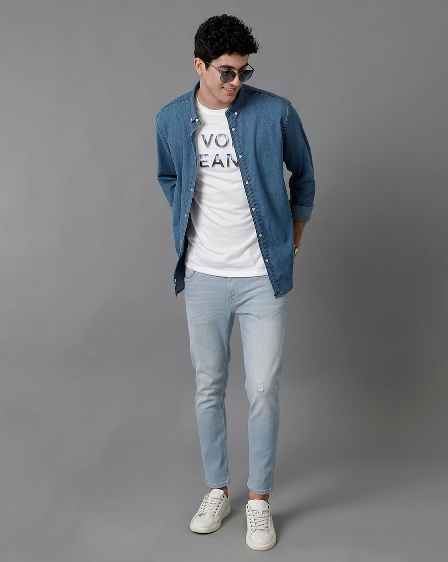 Light Blue Slim Fit Shirt