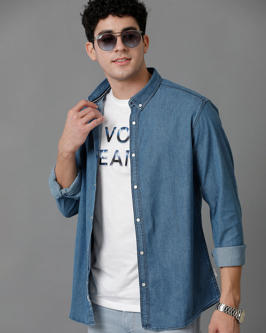Light Blue Slim Fit Shirt
