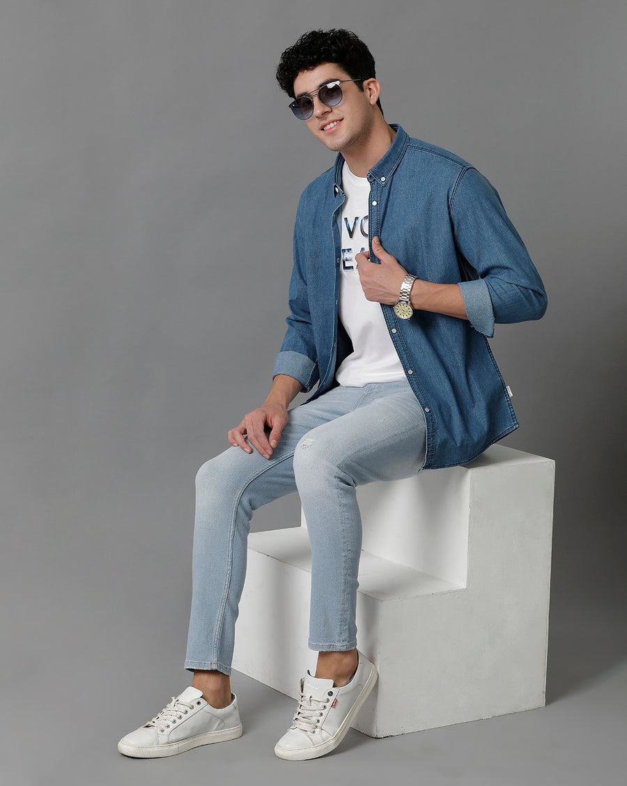 Light Blue Slim Fit Shirt