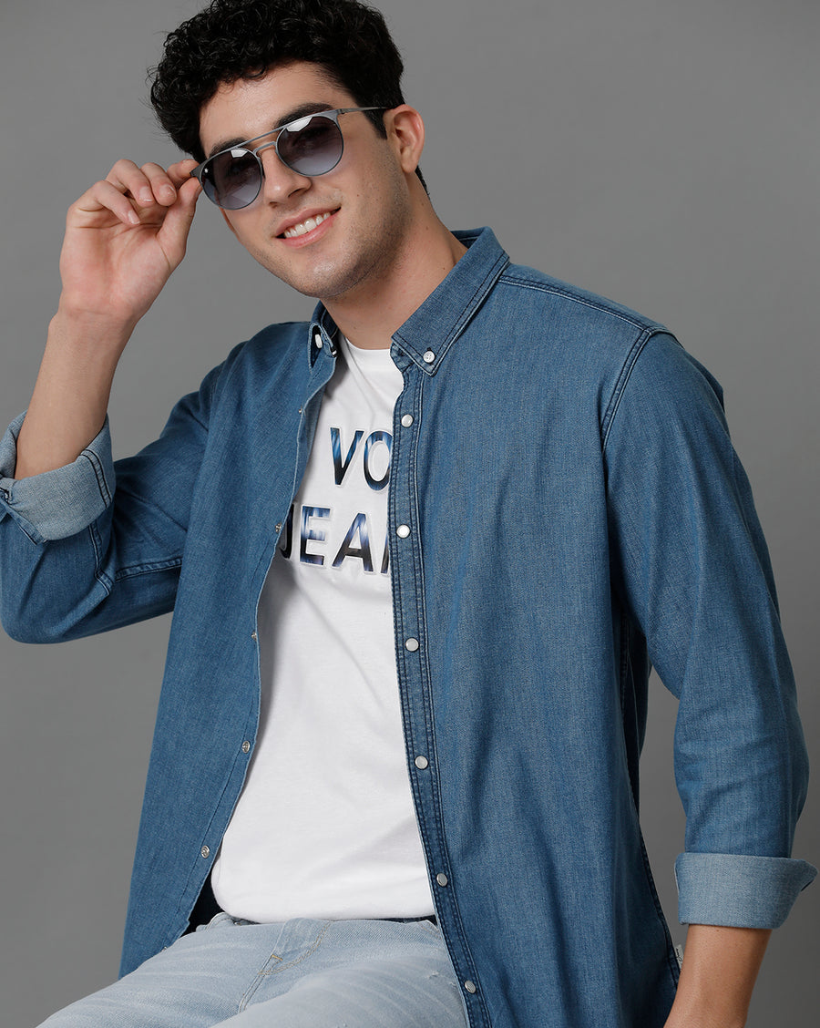 Light Blue Slim Fit Shirt