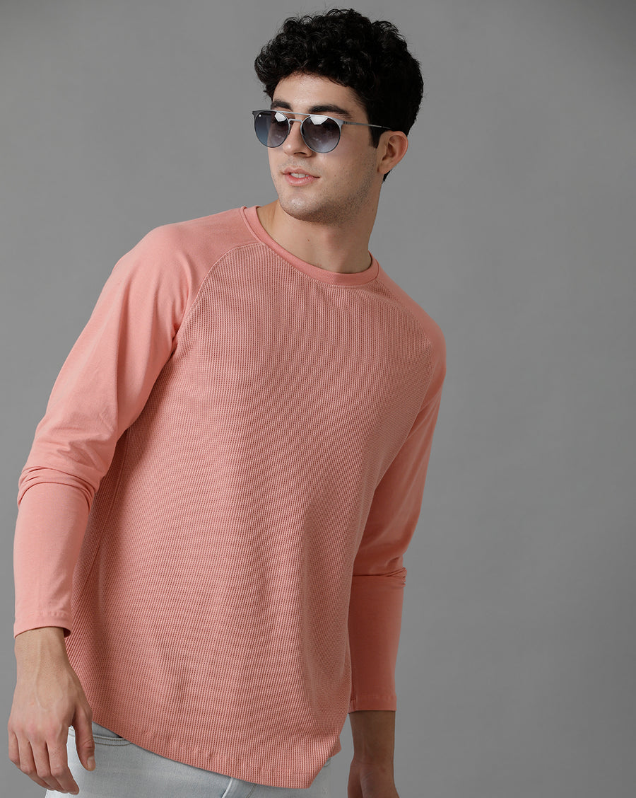 Voi Jeans Ribbed Raglan Sleeves T-shirt