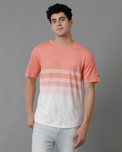 Candle Light Peach Regular Fit T-Shirt