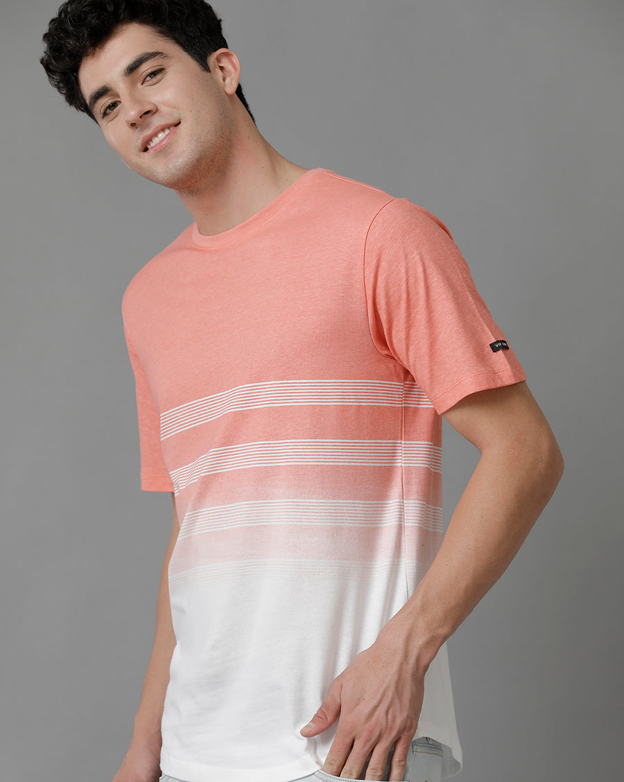 Voi Jeans Striped Pure Cotton T-shirt