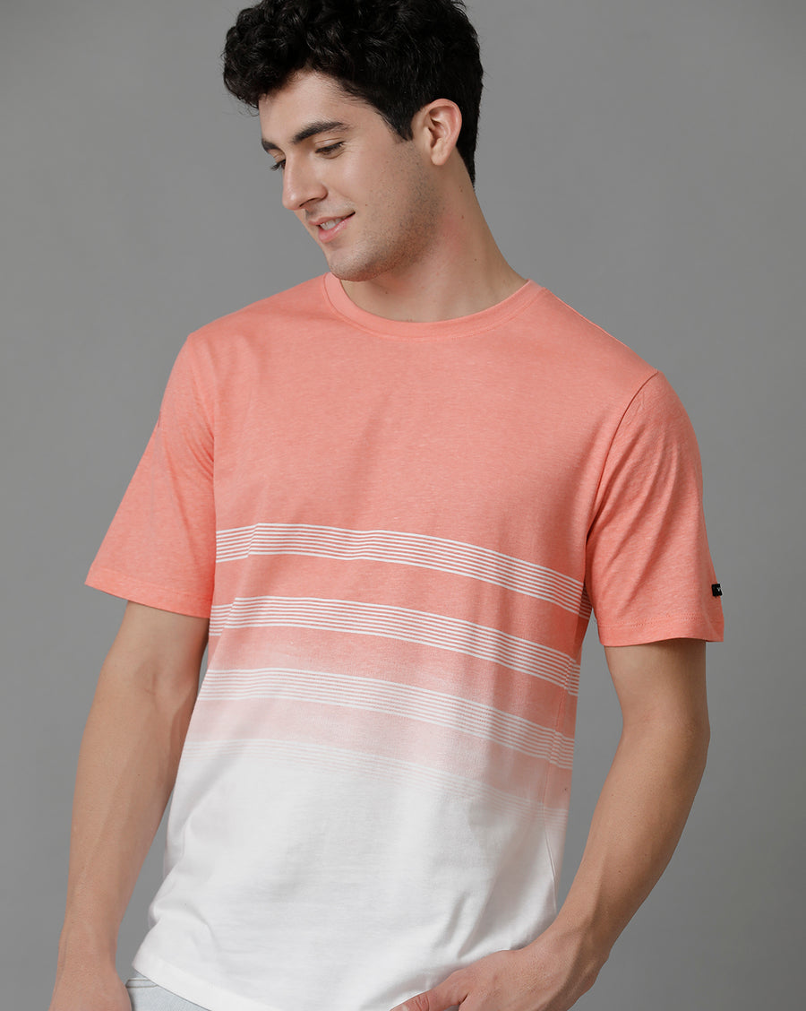 Voi Jeans Striped Pure Cotton T-shirt