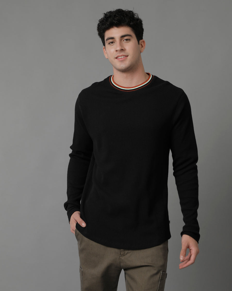 Voi Jeans Round Neck Long Sleeves T-shirt