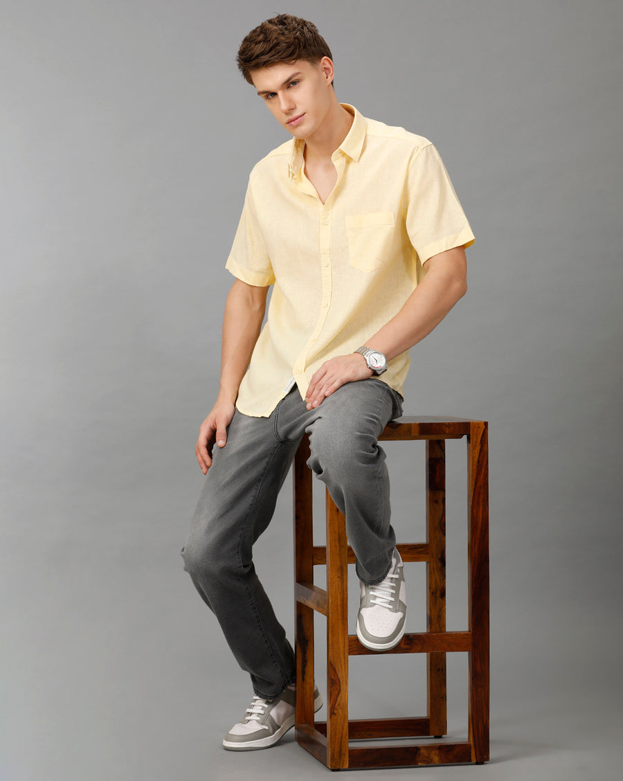 Yellow Boxy Fit Shirt