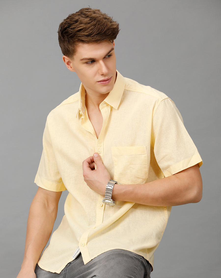 Yellow Boxy Fit Shirt