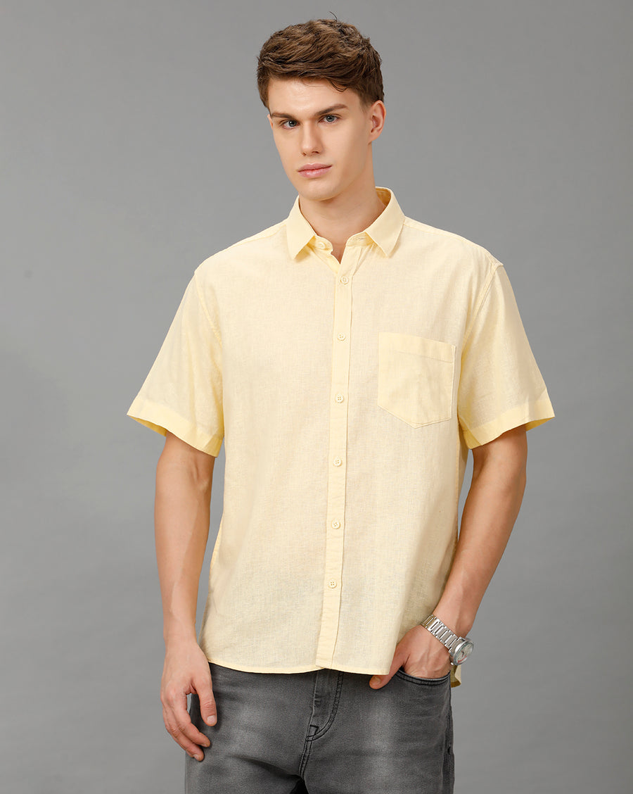 Yellow Boxy Fit Shirt