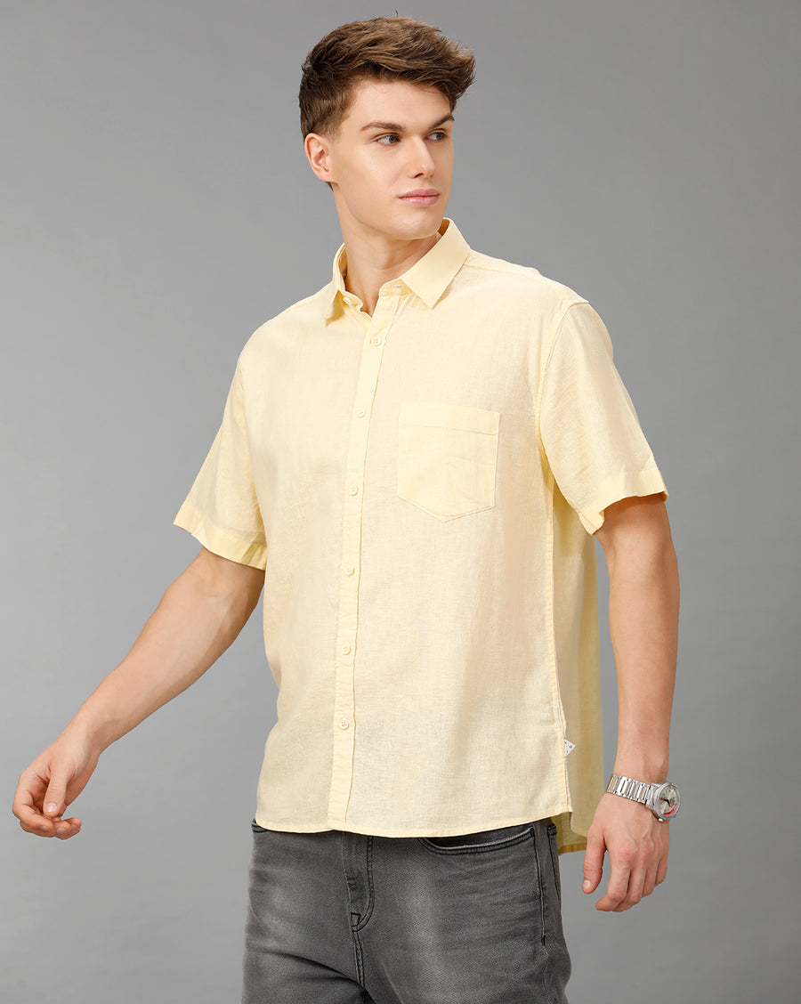 Yellow Boxy Fit Shirt