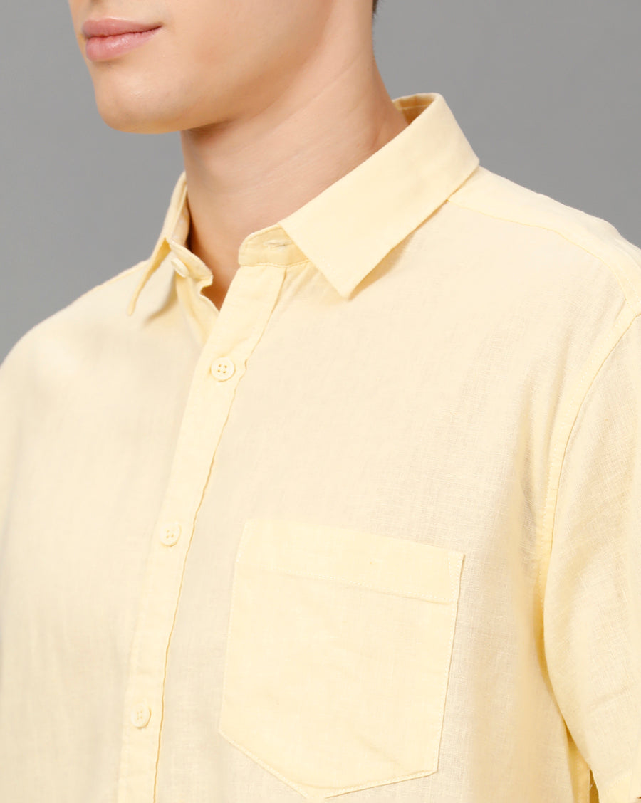 Yellow Boxy Fit Shirt
