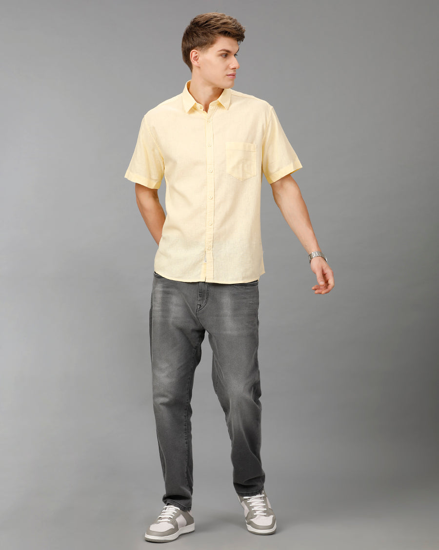 Yellow Boxy Fit Shirt