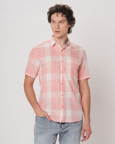 Pink Regular Fit Shirt