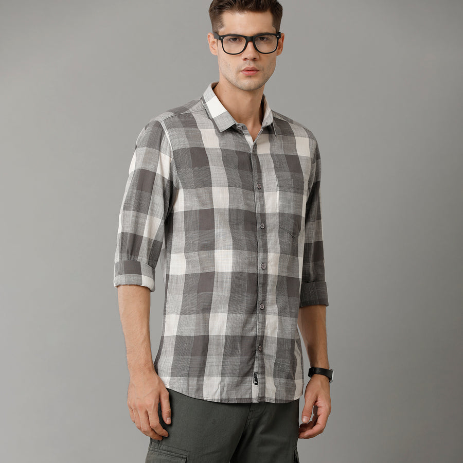 Grey Cks Slim Fit Shirt