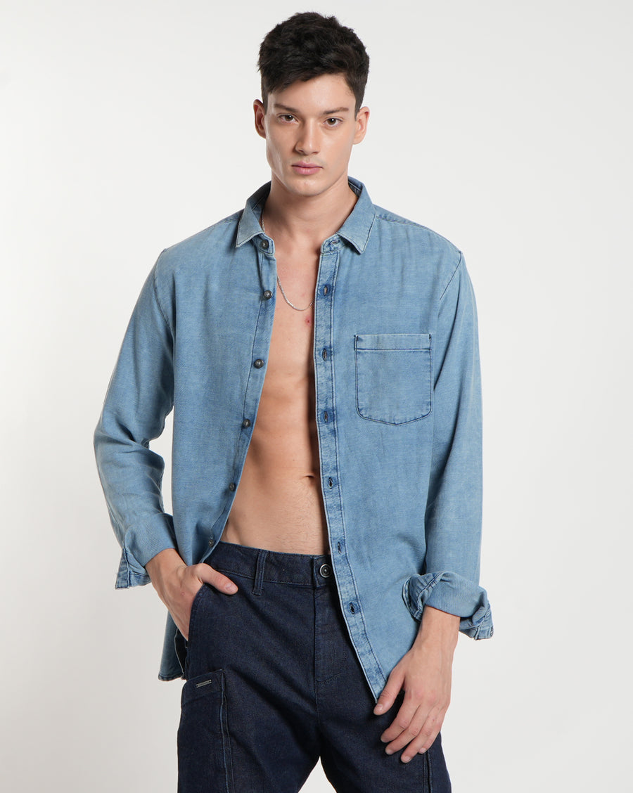 Light Blue Slim Fit Shirt