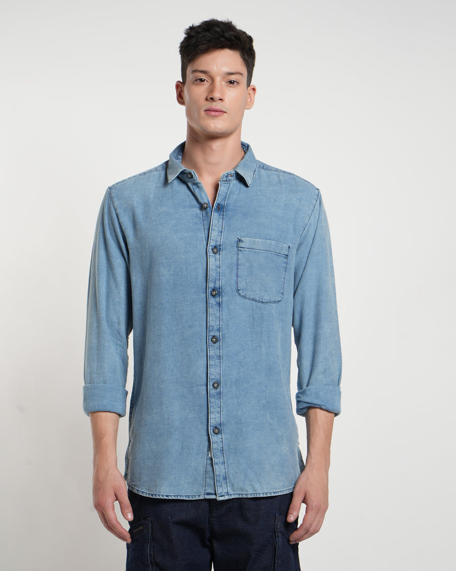 Light Blue Slim Fit Shirt