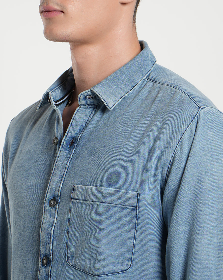 Light Blue Slim Fit Shirt