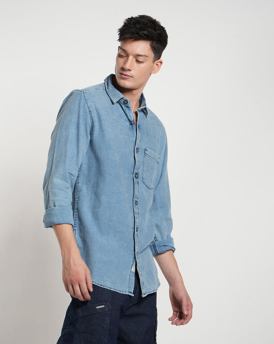 Light Blue Slim Fit Shirt