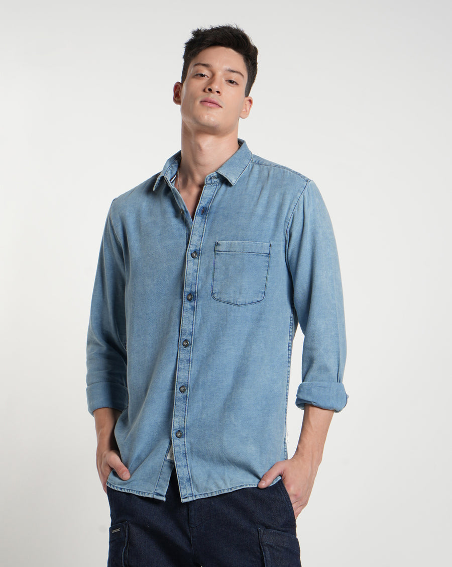 Light Blue Slim Fit Shirt