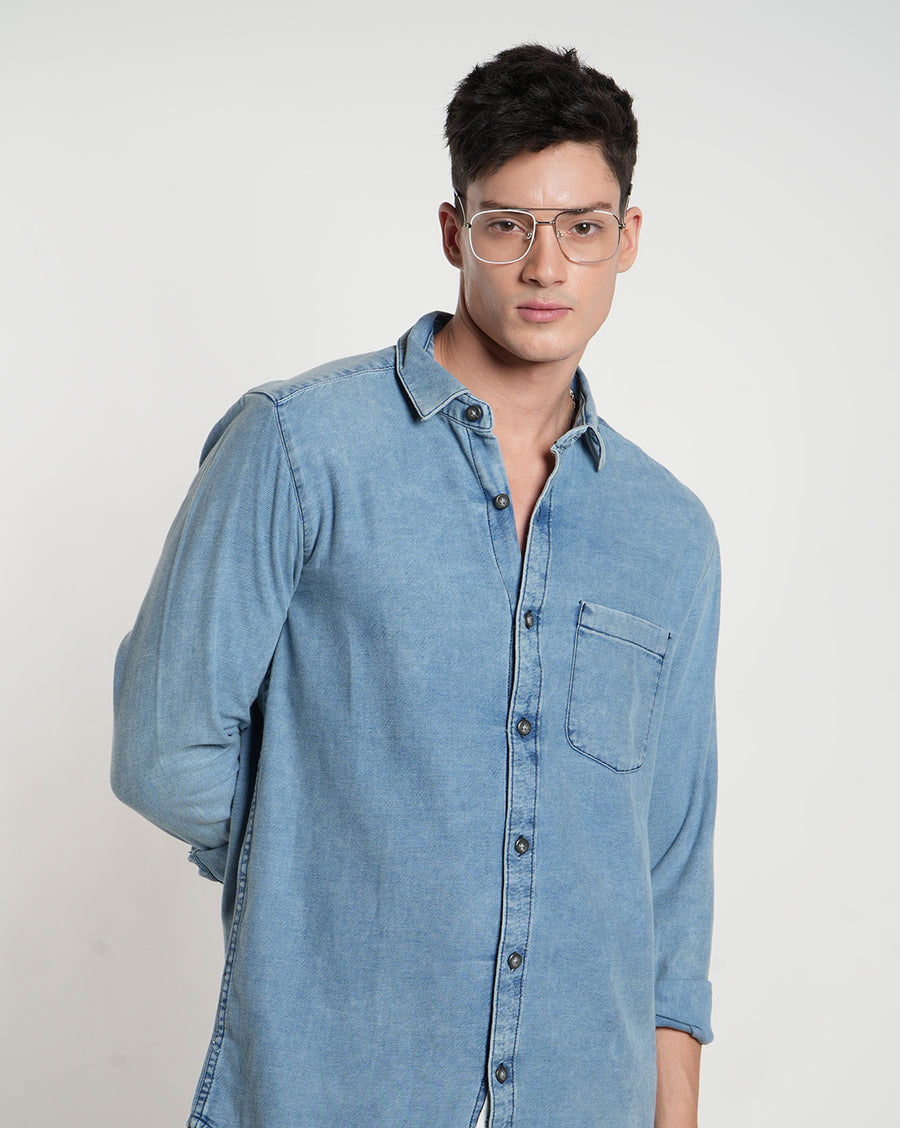 Light Blue Slim Fit Shirt