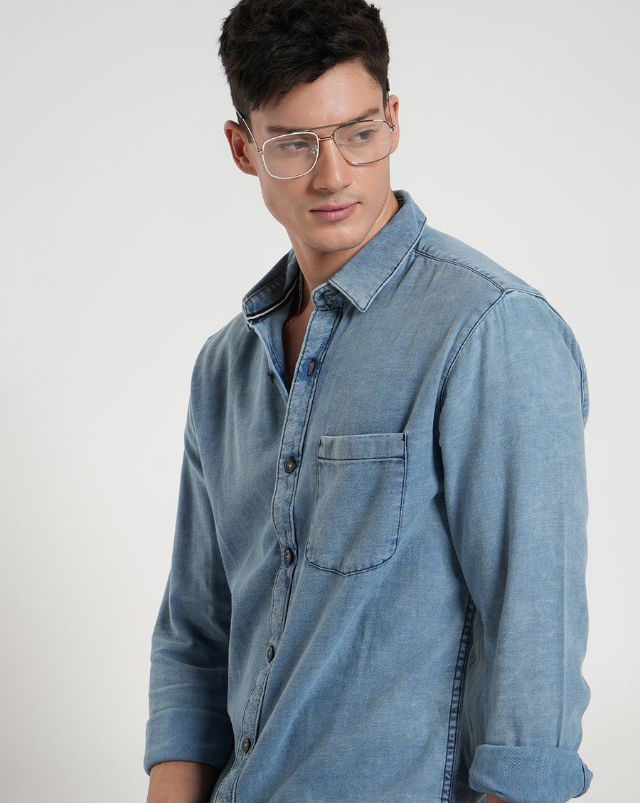 Light Blue Slim Fit Shirt