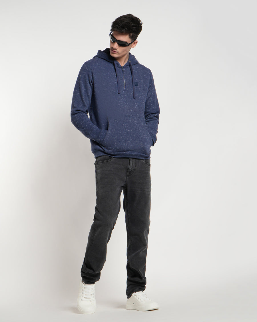Navy Romance Regular Fit Sweat Shirt