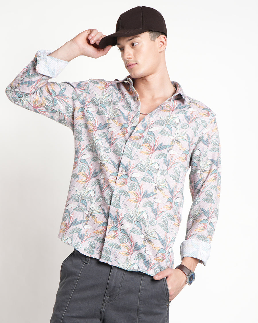 Dusty Rose Casual Shirts