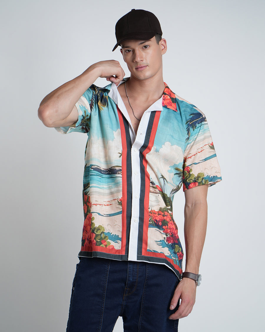 Blue Casual Shirts