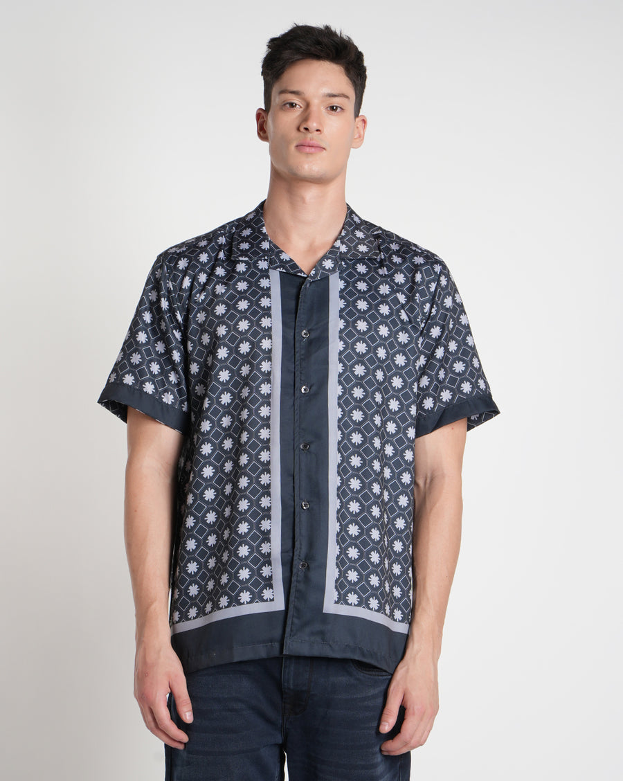 Grey Aop Regular Shirt