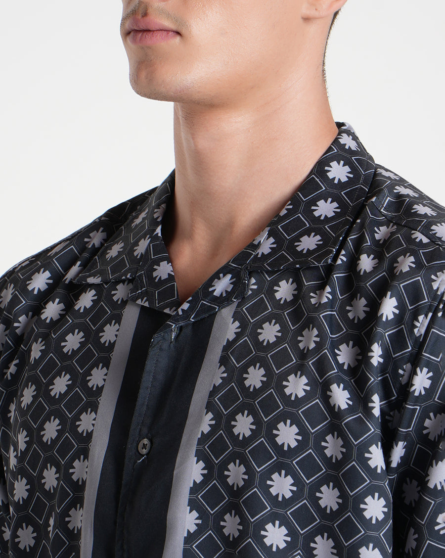 Grey Aop Regular Shirt