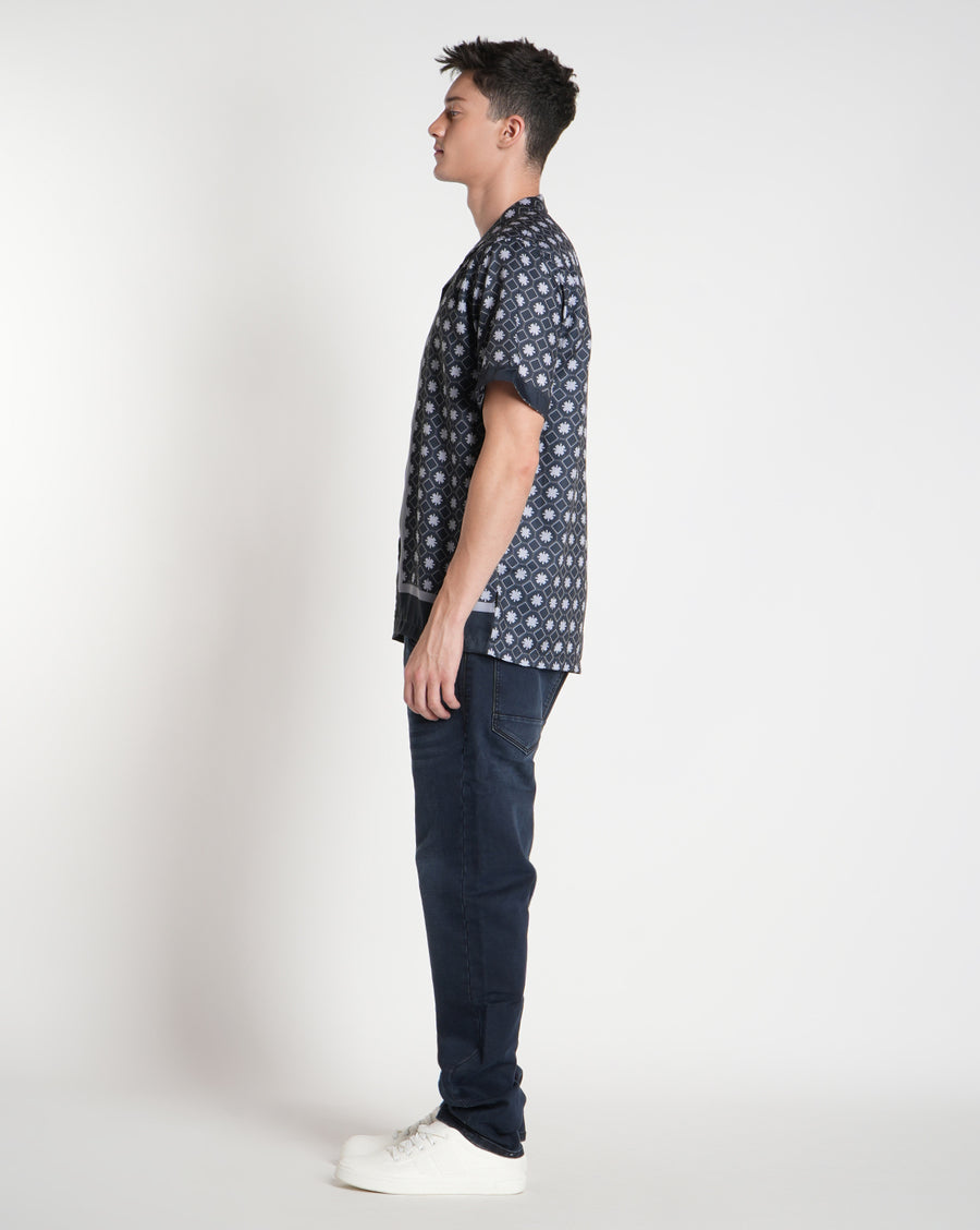 Grey Aop Regular Shirt