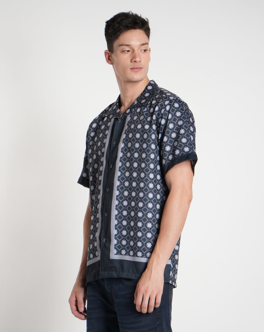 Grey Aop Regular Shirt