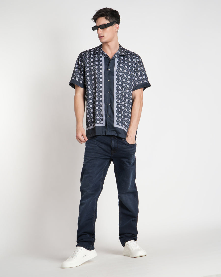 Grey Aop Regular Shirt