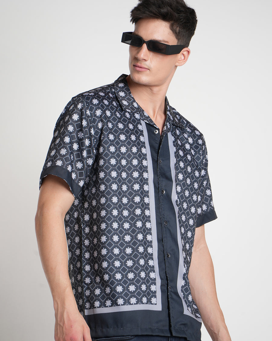 Grey Aop Regular Shirt