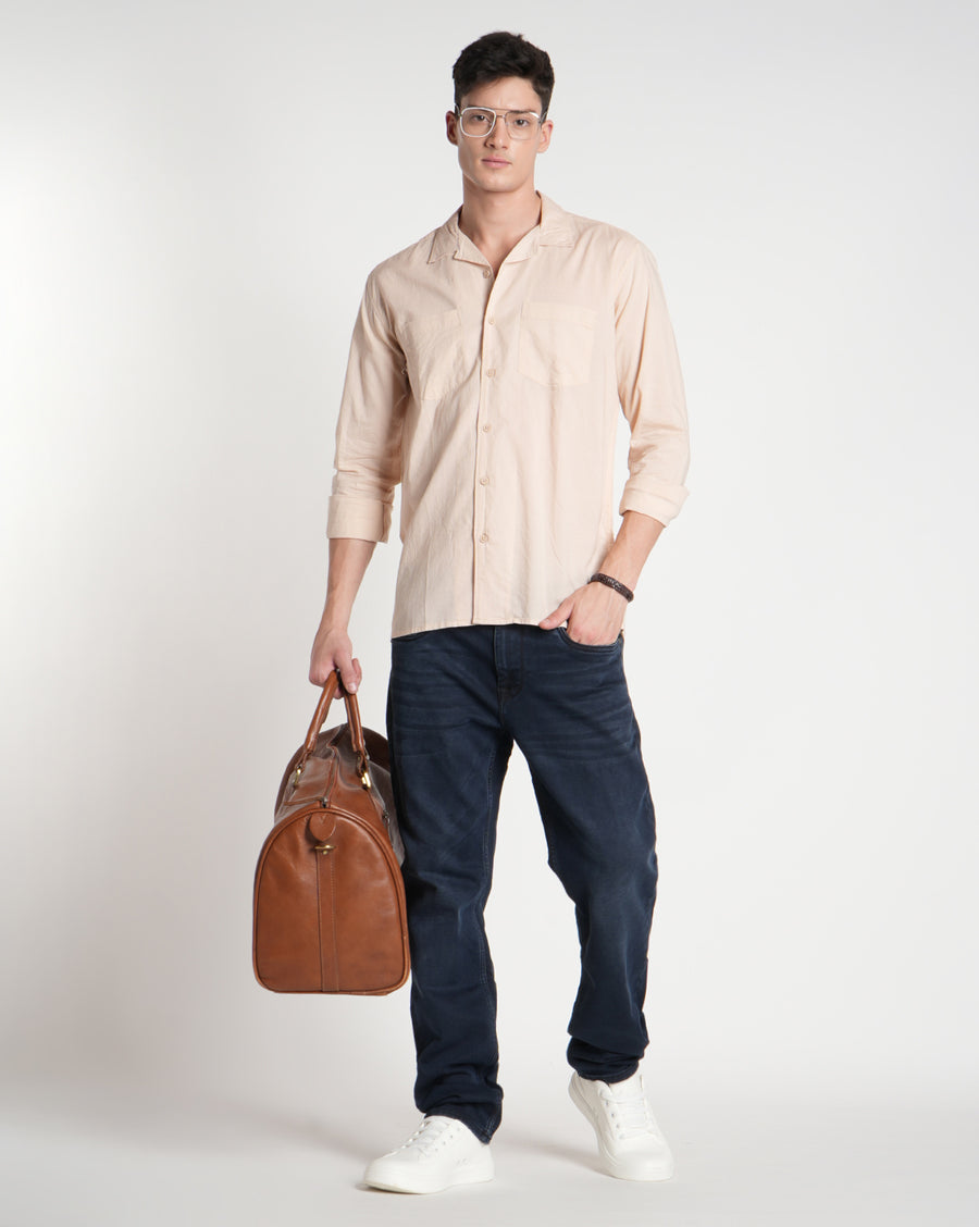 Smoke Grey Regular Fit Shirt
