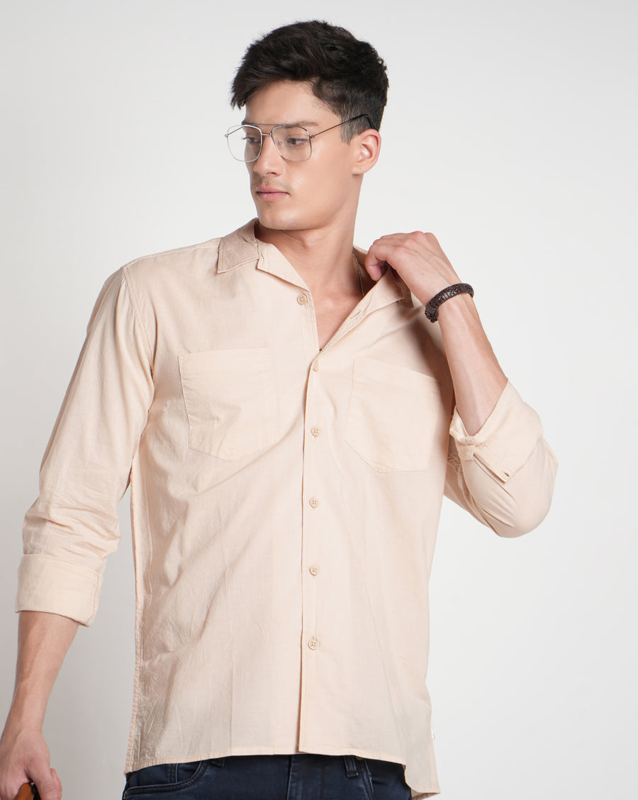 Smoke Grey Regular Fit Shirt