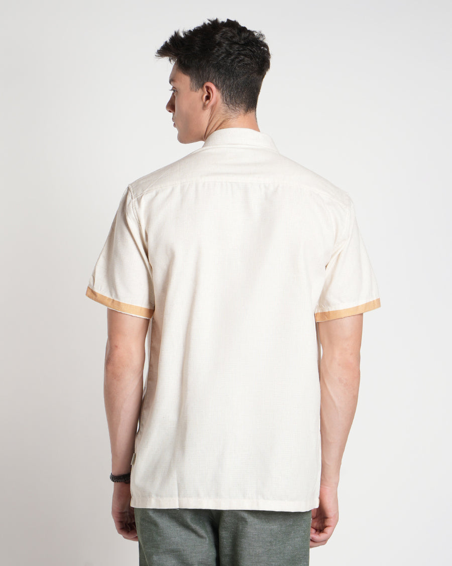 Ecru Regular Fit Shirt