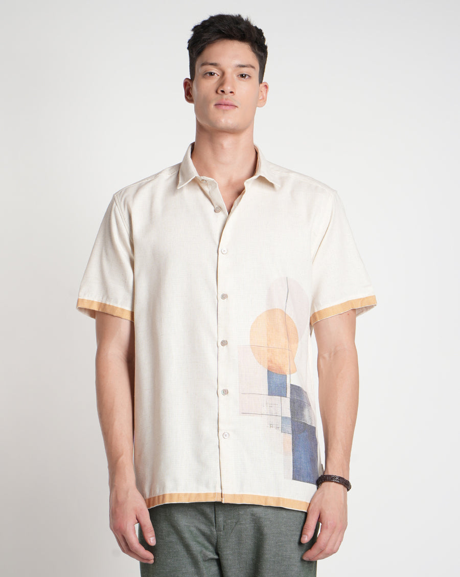 Ecru Regular Fit Shirt