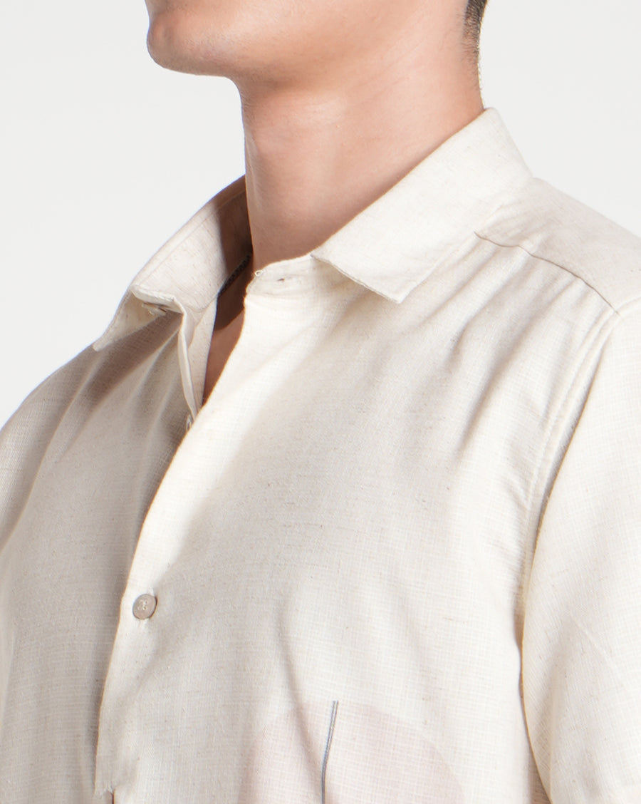Ecru Regular Fit Shirt
