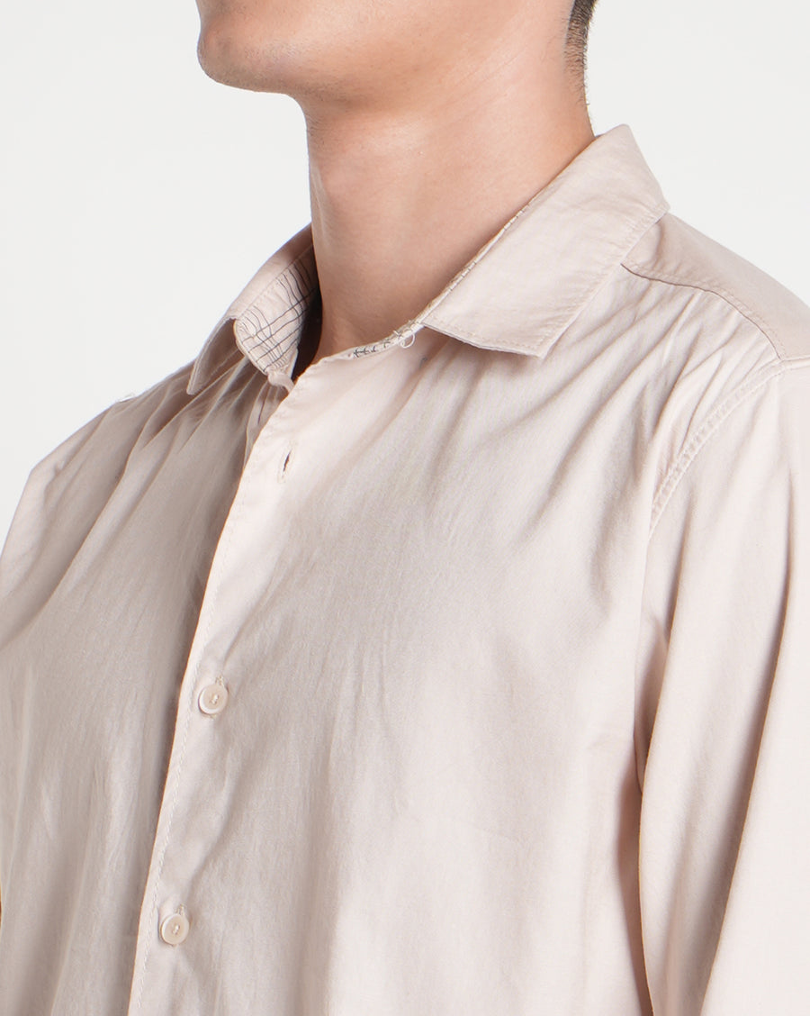Beige Regular Fit Shirt