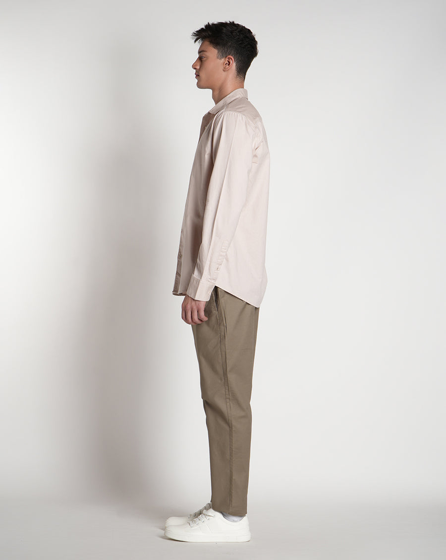 Beige Regular Fit Shirt