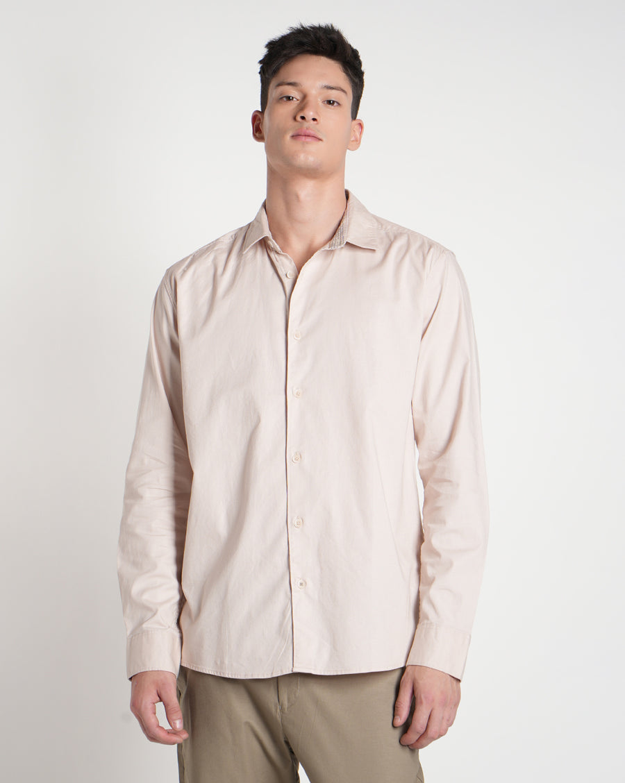 Beige Regular Fit Shirt